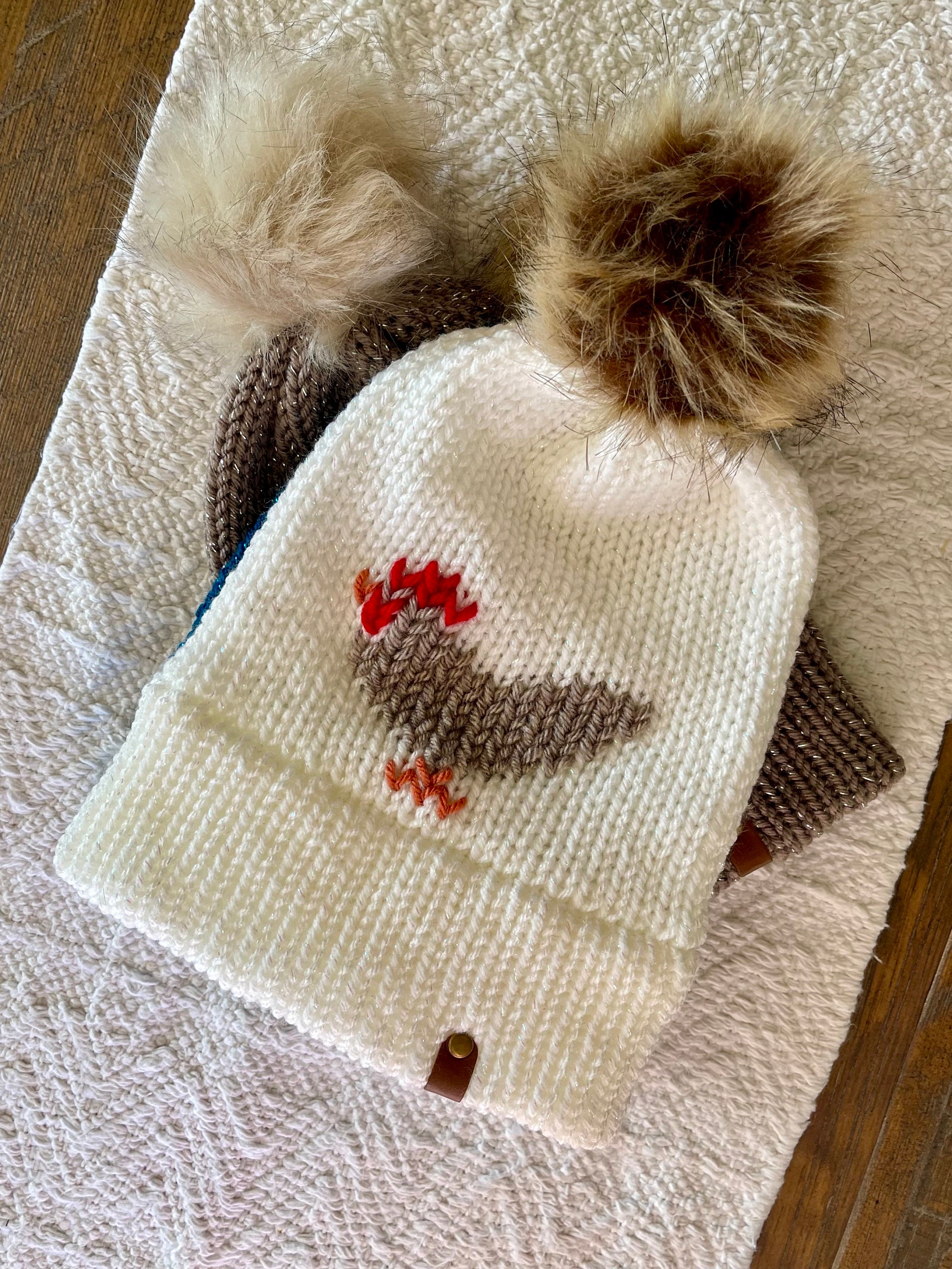 Knitted Chicken Beanie – Farm Animal Hat With Pom-pom – Cozy  display picture 2