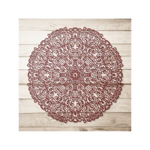 Toltec Metal Mandala Wall Art: Spiritual Home Decor