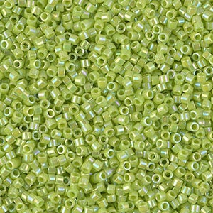 Miyuki 11/0 Delica -- DB-0169 Light Chartreuse AB: 5 gram package