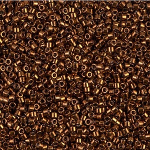 Miyuki 11/0 Delica -- DB-0461 Galvanized Copper : 5 gram package