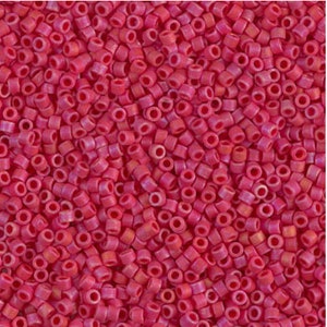 Miyuki 11/0 Delica -- DB-0362 Matte Red: 5 gram package