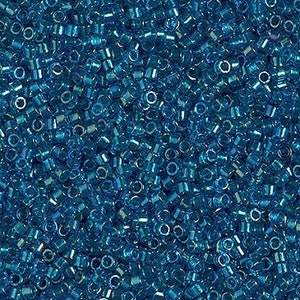 Miyuki 11/0 Delica -- DB-2385 Fancy-Lined Teal Blue: 5 gram package