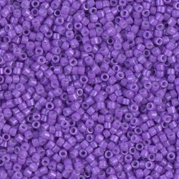 Miyuki 11/0 Delica -- DB-1379 Dyed Opaque Red Violet: 5 gram package
