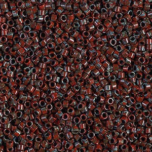 Miyuki 11/0 Delica -- DB-2263 Picasso Red Garnet Matte: 5 gram package