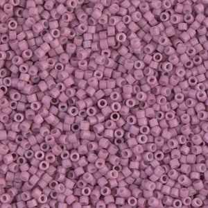 Miyuki 11/0 Delica -- DB-0800 Dyed Matte Opaque Rose: 5 gram package
