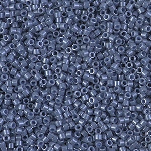 Miyuki 11/0 Delica -- DB-0267 Opaque Blueberry Luster: 5 gram package