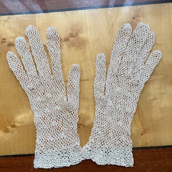 gants résille femme vintage taille s