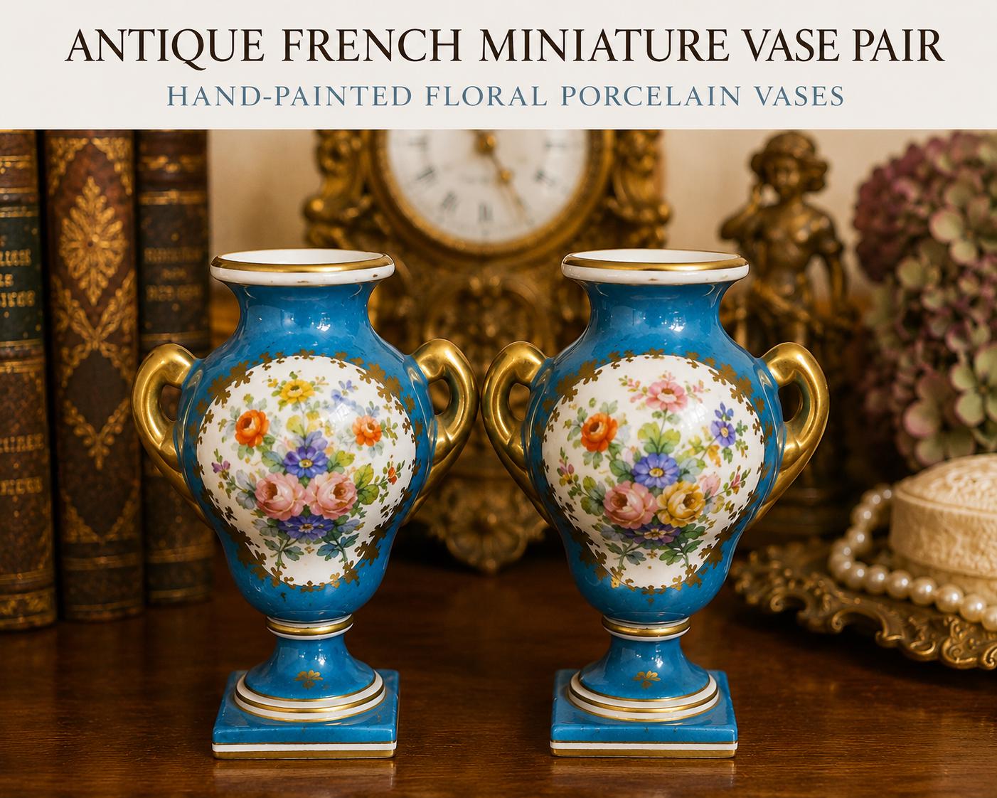 Antique French Blue Vase - Etsy - Page 3