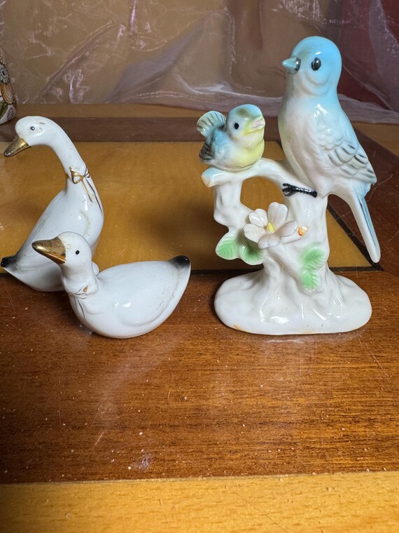 アンティークの磁器の小鳥 ヴィンテージ磁器の鳥の置物 - Etsy 日本