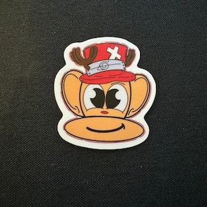 Cute Monkey Sticker | Anime Crossover | Waterproof | Water bottle sticker, Laptop Sticker, Notebook Sticker