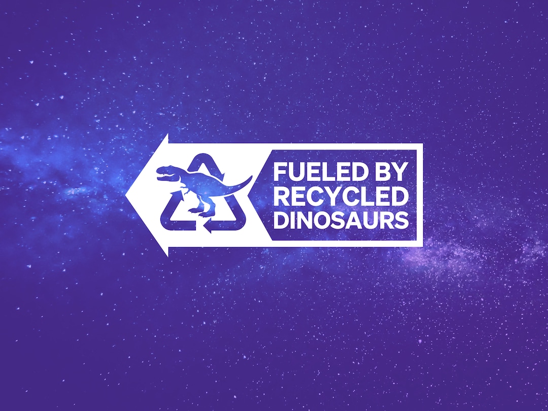 Adesivo Fueled By Recycled Dinosaurs 15x6cm - Sticker In Vinile Per Auto, Laptop E Caschi - Foto 13