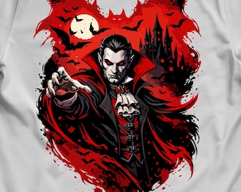 Gothic Dracula Vampir Design – Dark Fantasy PNG, PDF (Digitaler Download)
