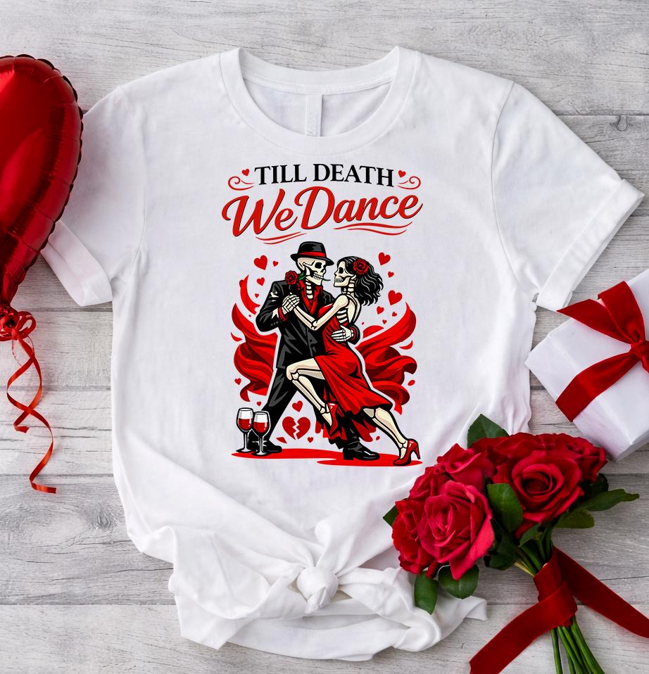 Gothic Skeleton Couple SVG, Dark Romance Dance Design (digital Download ...
