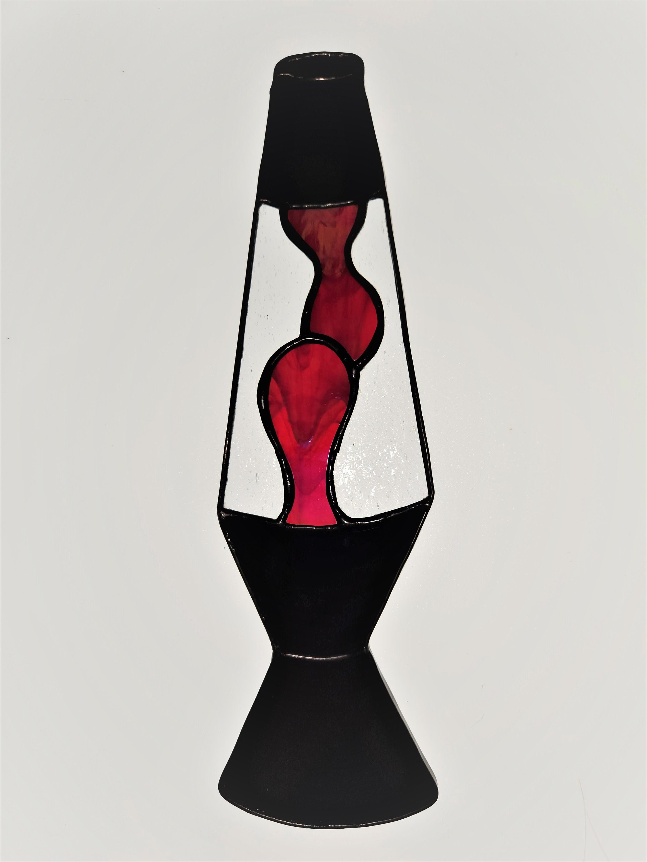 Lava Lamp Black With Red lava. Etsy