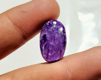 Natural Charoite, AAA Grade, Oval Shape Charoite, calibrated, Flat Back Cabochon, Available Wight 12.00 Cts , Sizes , 20x13x5 mm