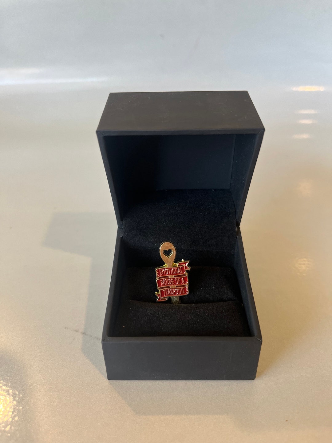 Harry Potter Hermione Emotional Range of a Teaspoon Enamel Pin maroon