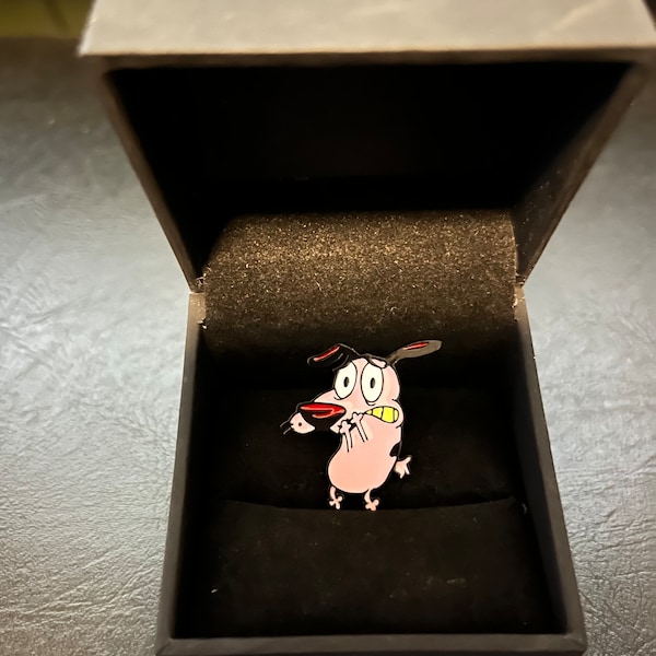 Courage the Cowardly Dog Enamel Pin