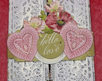 Shutter Valentine for someone you love. Beautiful elements grace this sweet card. The inside sentiment says “You are so special”.