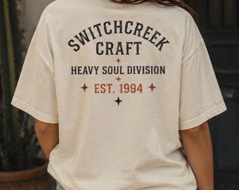 SwitchCreek Craft Heavy Soul Division Tee, Vintage Americana Graphic Shirt