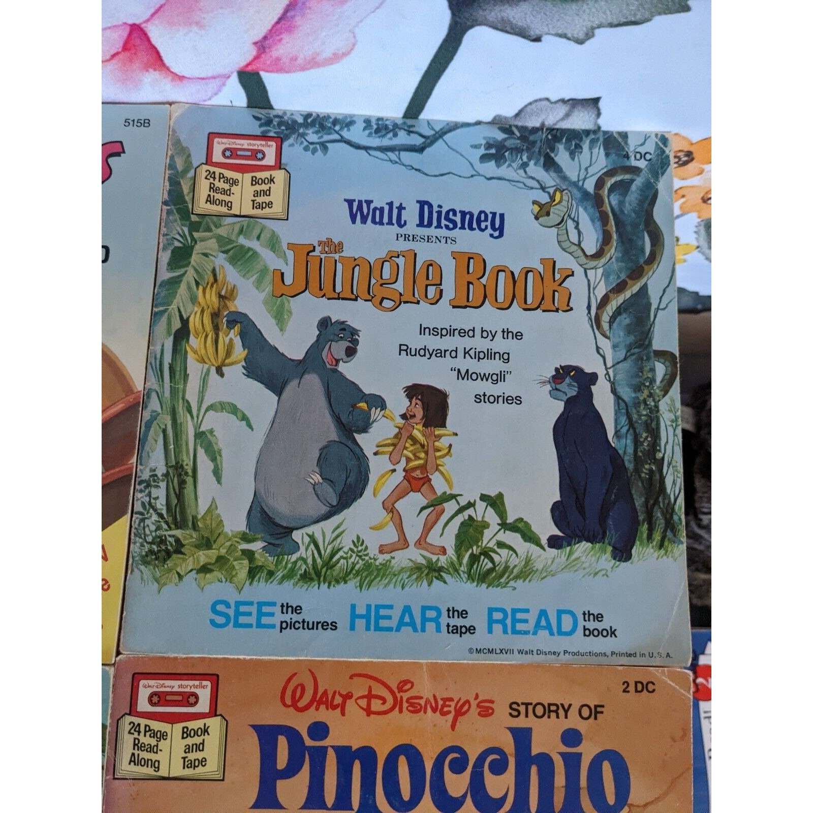 Vintage Walt Disney's See Hear Read Lot 6 Books Only - Etsy