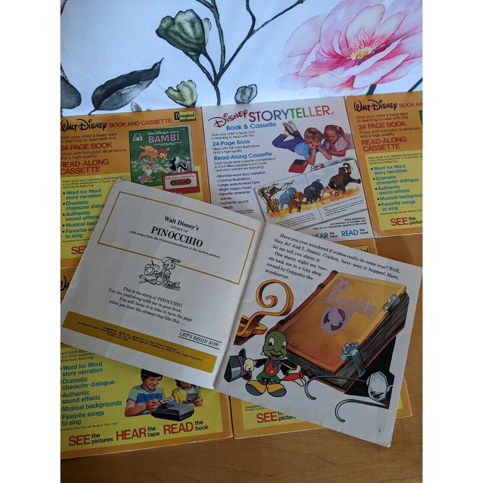 Vintage Walt Disney's See Hear Read Lot 6 Books Only - Etsy