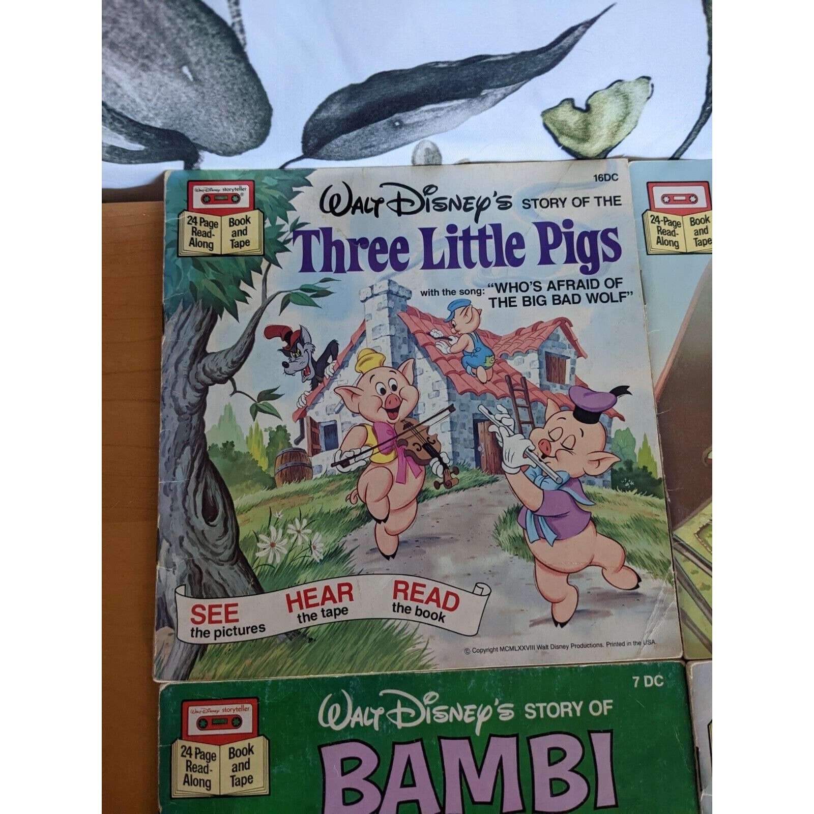 Vintage Walt Disney's See Hear Read Lot 6 Books Only - Etsy