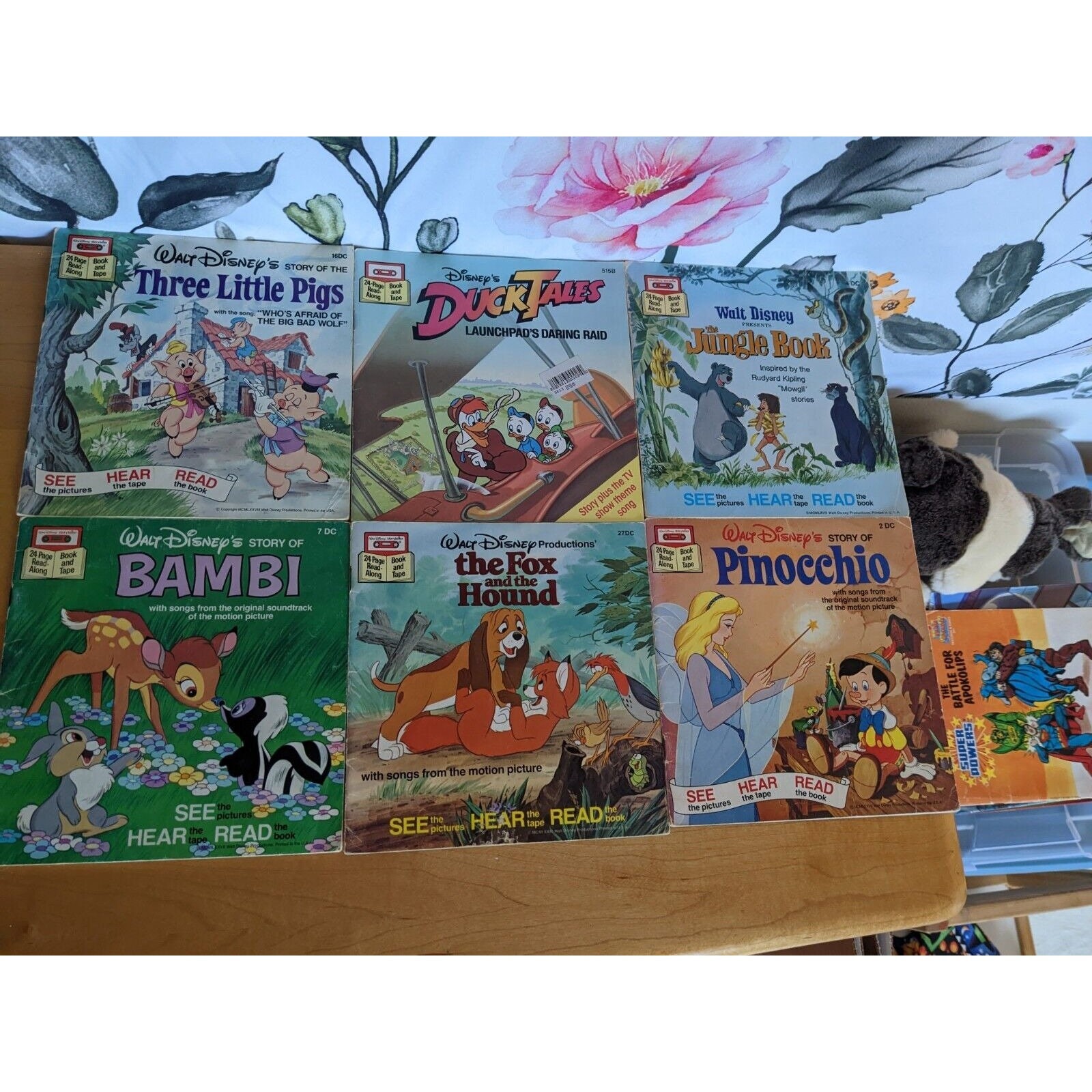 Vintage Walt Disney's See Hear Read Lot 6 Books Only - Etsy