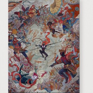 Oriental Style Spider-Man Painting