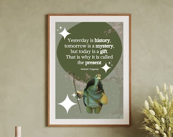 Master Oogway Poster - Kung Fu Panda Digitales Poster - Trendiges Poster