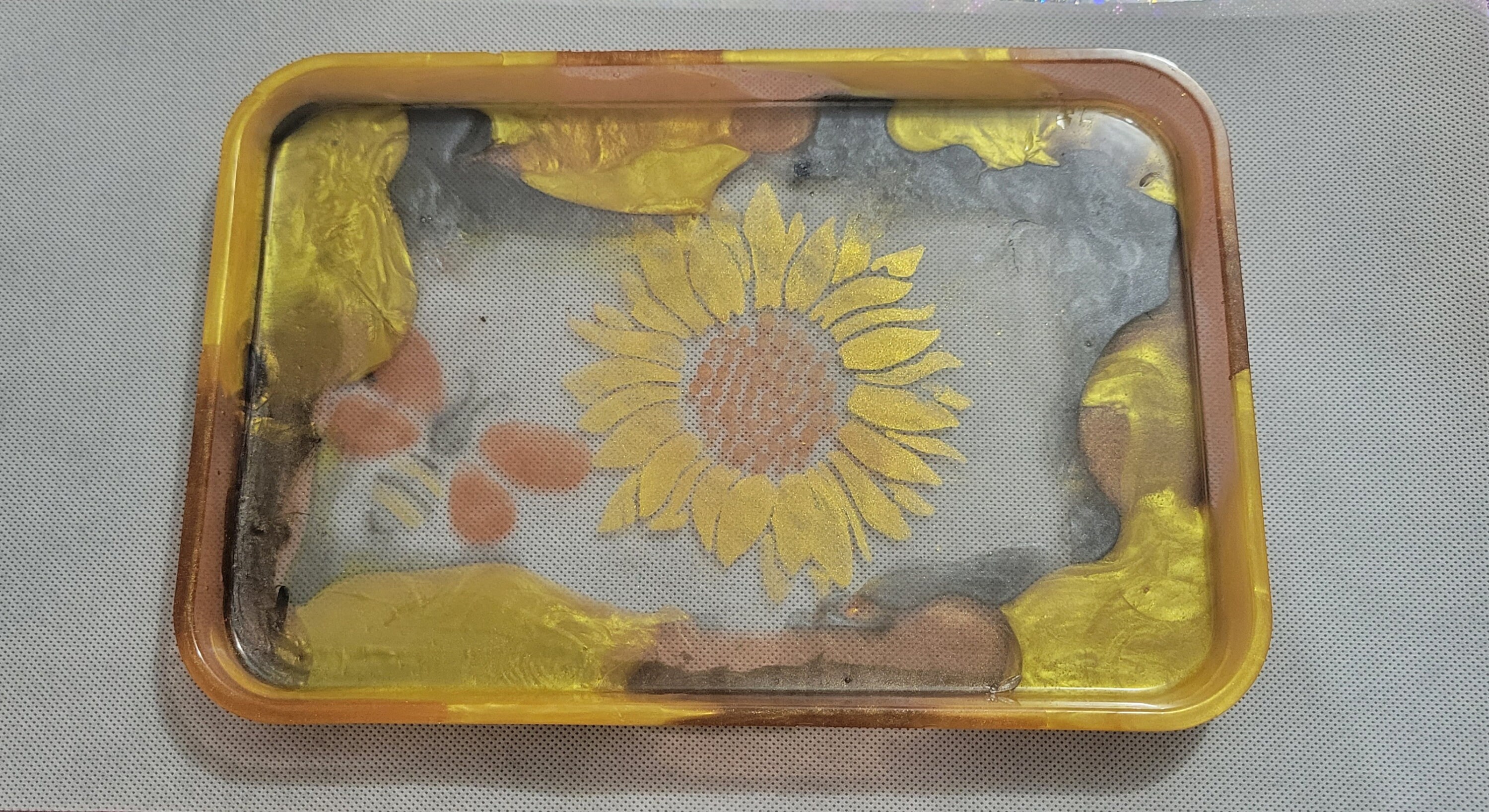 Bumblebee Sunflower Rolling Tray Set Etsy