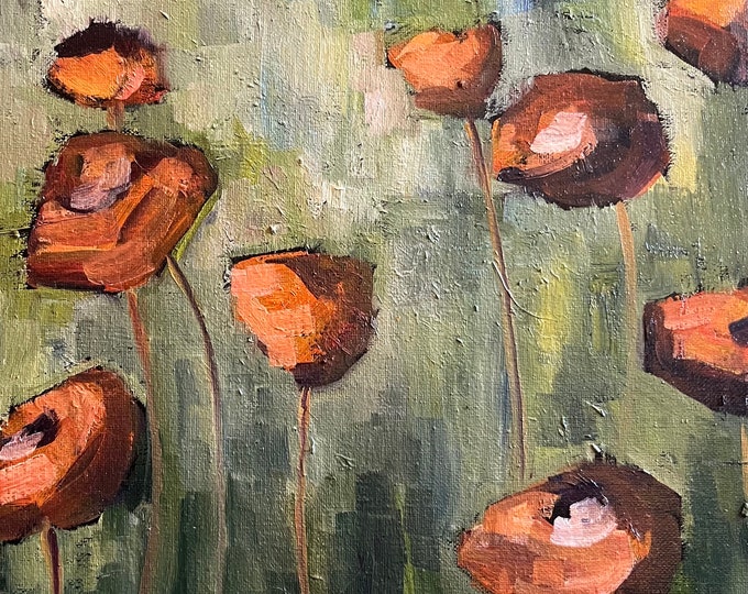Poppies in the Field Painting