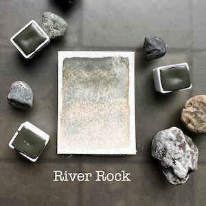 River Rock - Handmade Watercolor - Artist Grade Honey Watercolors, granulating - great for painting, calligraphy, craft
