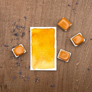 Golden Meadow - Handmade Watercolor - Artist Grade Honey Watercolors, granulating - great for painting, calligraphy, craft