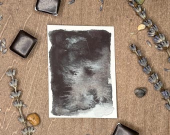 Night Whispers Aquarell - Handgefertigte, granulierende Künstlerfarbe