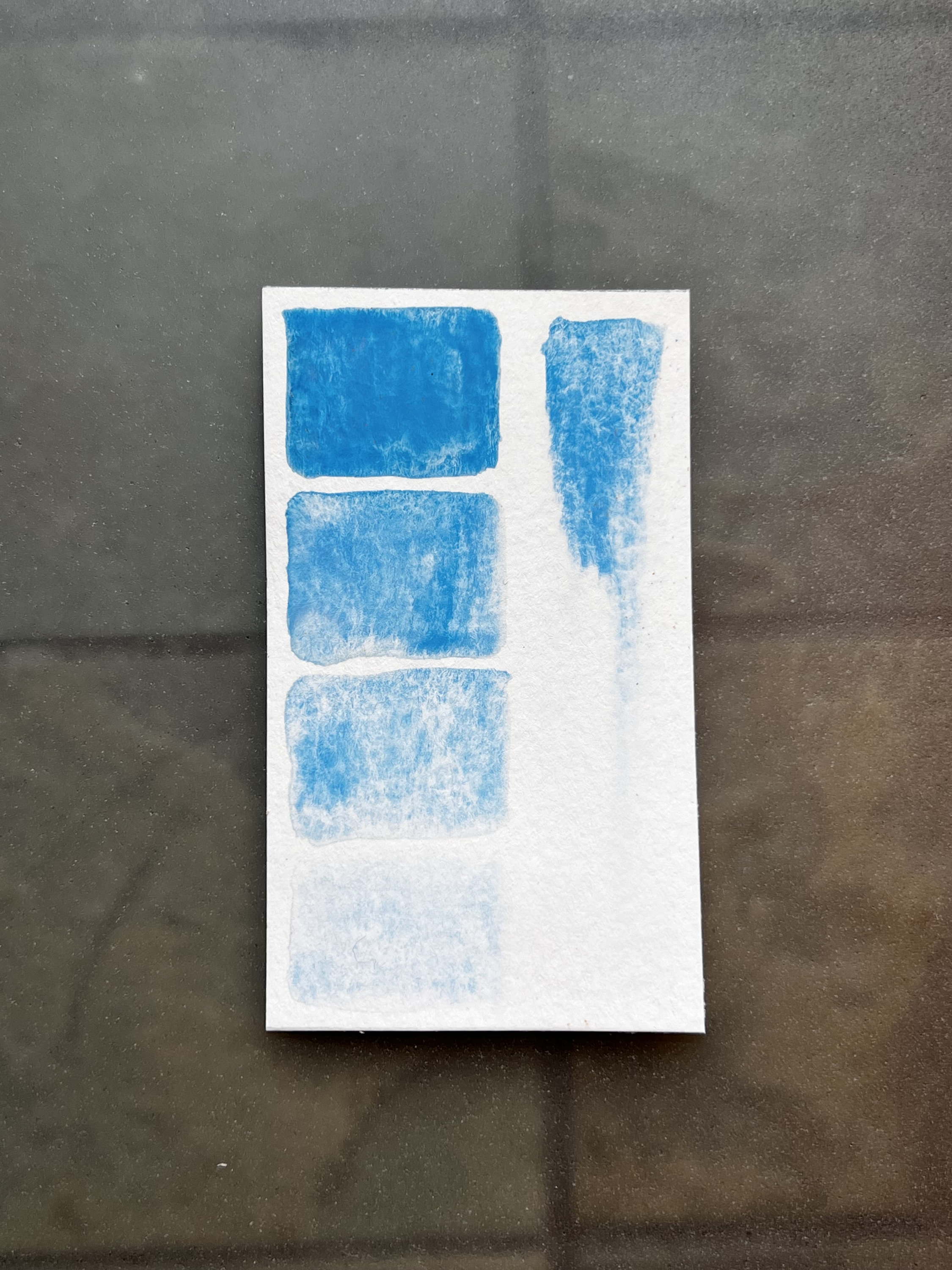 Zirconium Cerulean Blue - Handmade Granulating Watercolor Zirconium Cerulean Blue - Handmade Granulating Watercolor