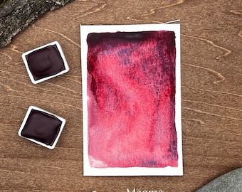 Magma - Handmade Watercolor - Artist Grade Honey Watercolors, granulating - great for painting, calligraphy, craft