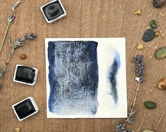 Midnight - Handmade Watercolor - Granulating - Artist Grade Honey Watercolors, great for painting, calligraphy, craft