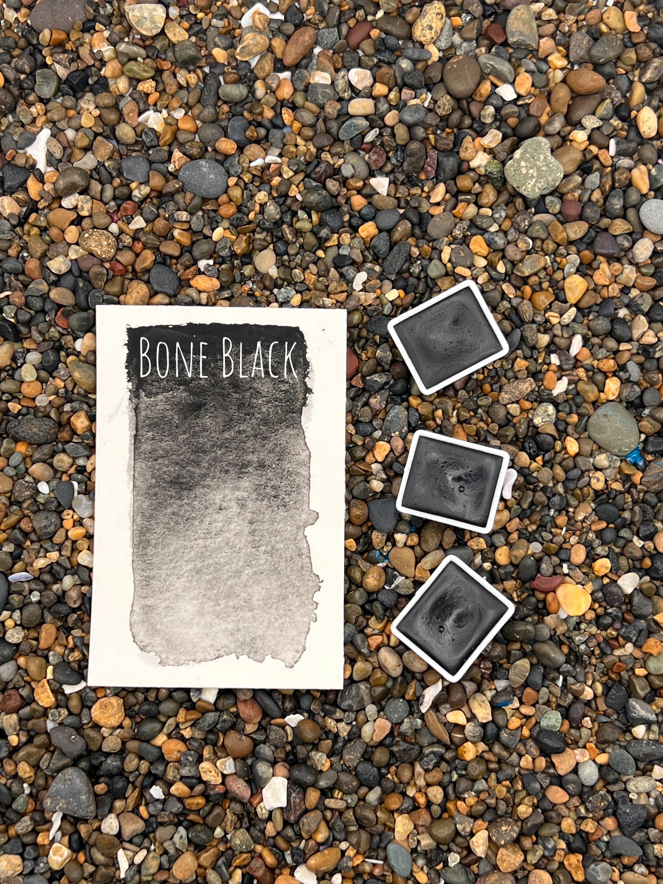 Handmade Bone Black Watercolor Paint: Artist Grade Honey Watercolor