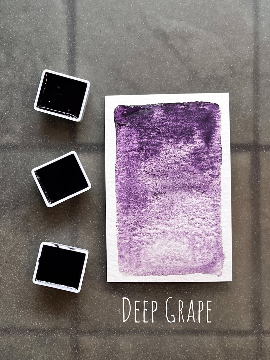 Deep Grape Watercolor: Handmade Granulating Artist Grade Paint - Etsy
