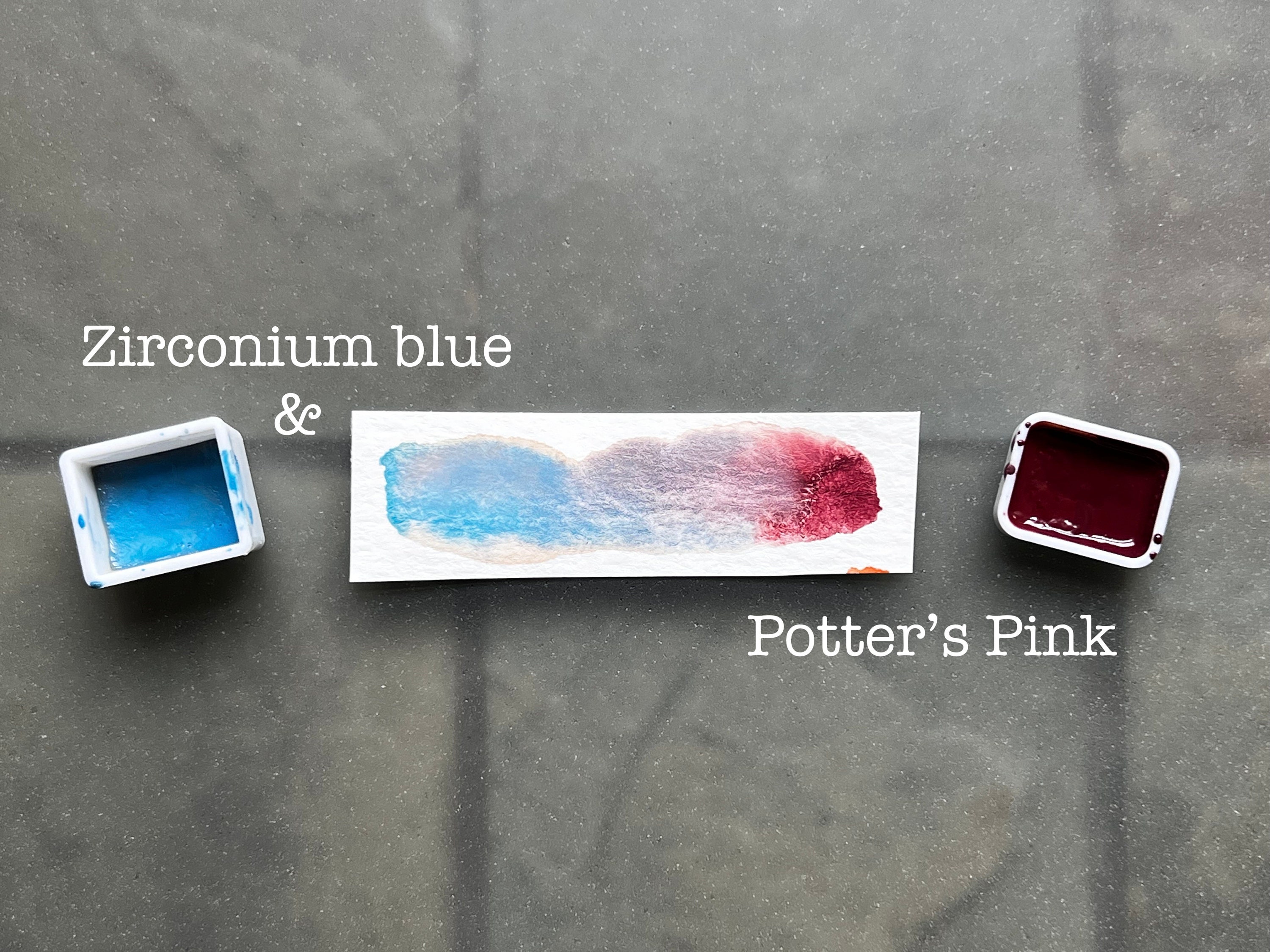 Zirconium Cerulean Blue - Handmade Granulating Watercolor Zirconium Cerulean Blue - Handmade Granulating Watercolor