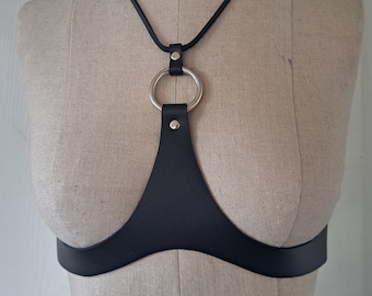 THE WARRIOR is a beautiful, unique, original, handcrafted, quality black leather. Black and silver.