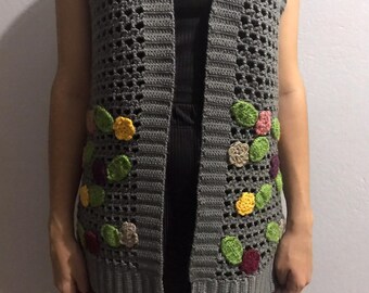 Bayan Örme Yelek (colete feminino de malha)