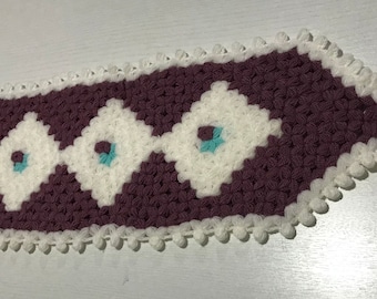 Purple-White Bath Fiber (Banyo Lif)