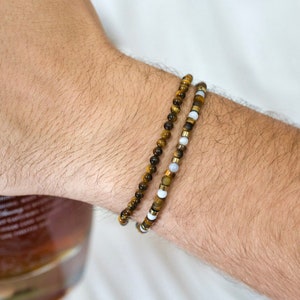PURE Tigerauge-Armband – 4 mm Natursteinperlen