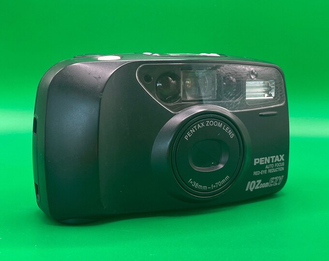 Pentax IQ Zoom EZY 35mm Film Camera Point and Shoot Etsy