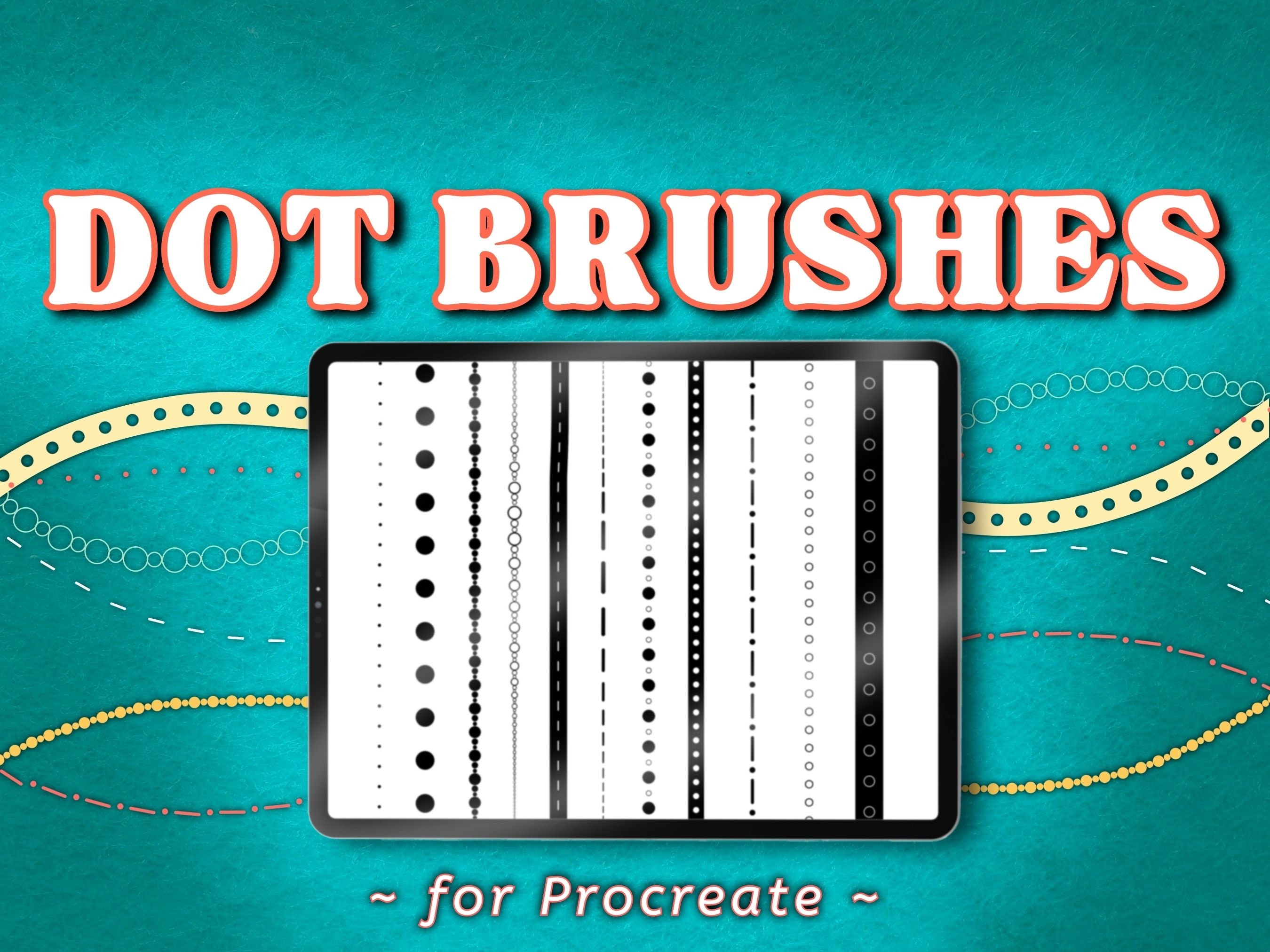 Procreate Dots Brushes Procreate Brush Dots Procreate Etsy
