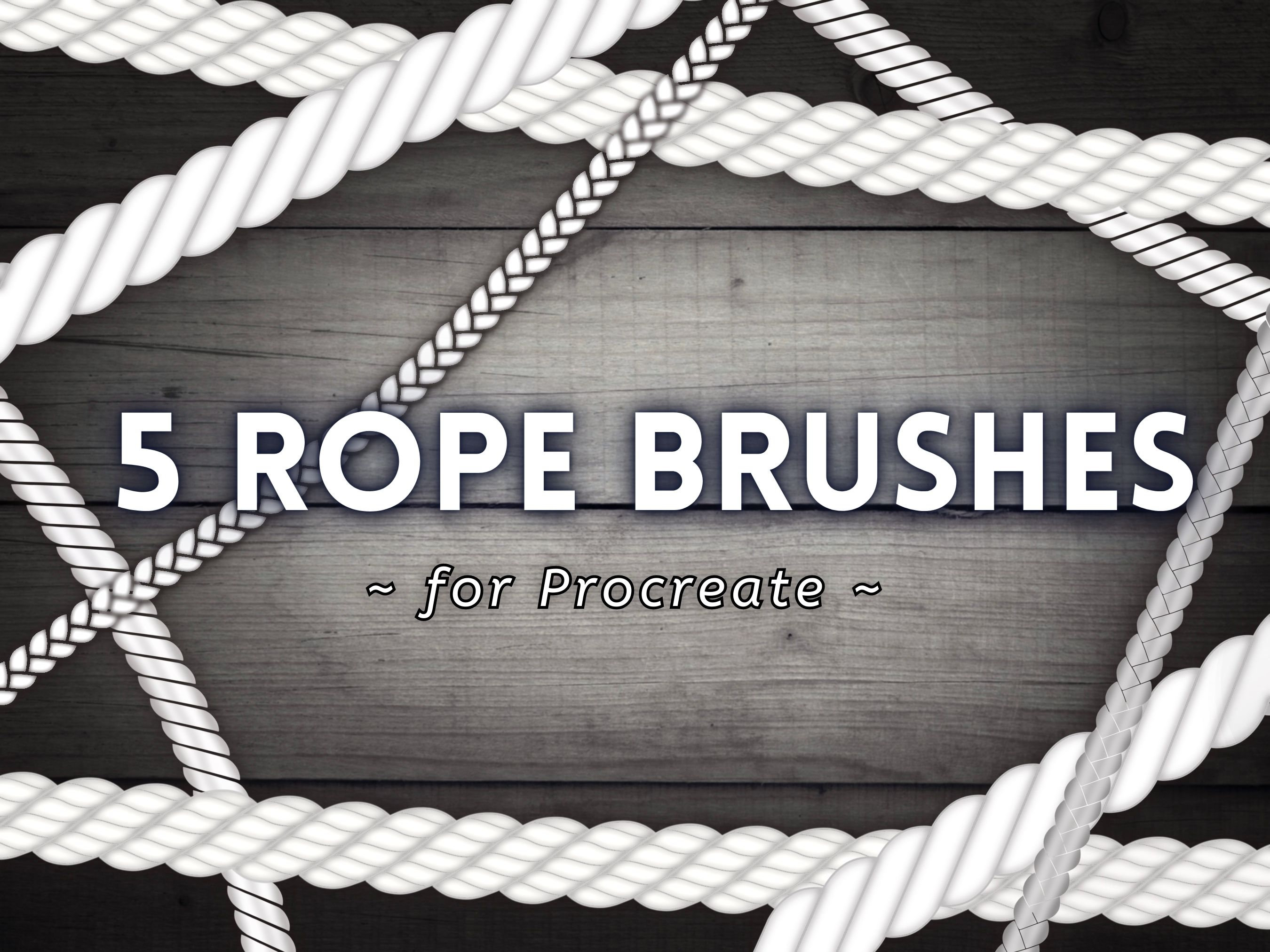 Procreate Tattoo Rope Brush Set Procreate Brushes Etsy