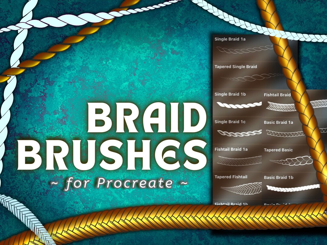 Procreate Braid Rope Brushes Procreate Brushes Procreate Etsy