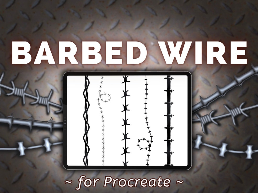 Procreate Tattoo Barbed Wire Brushes Tattoo Procreate - Etsy