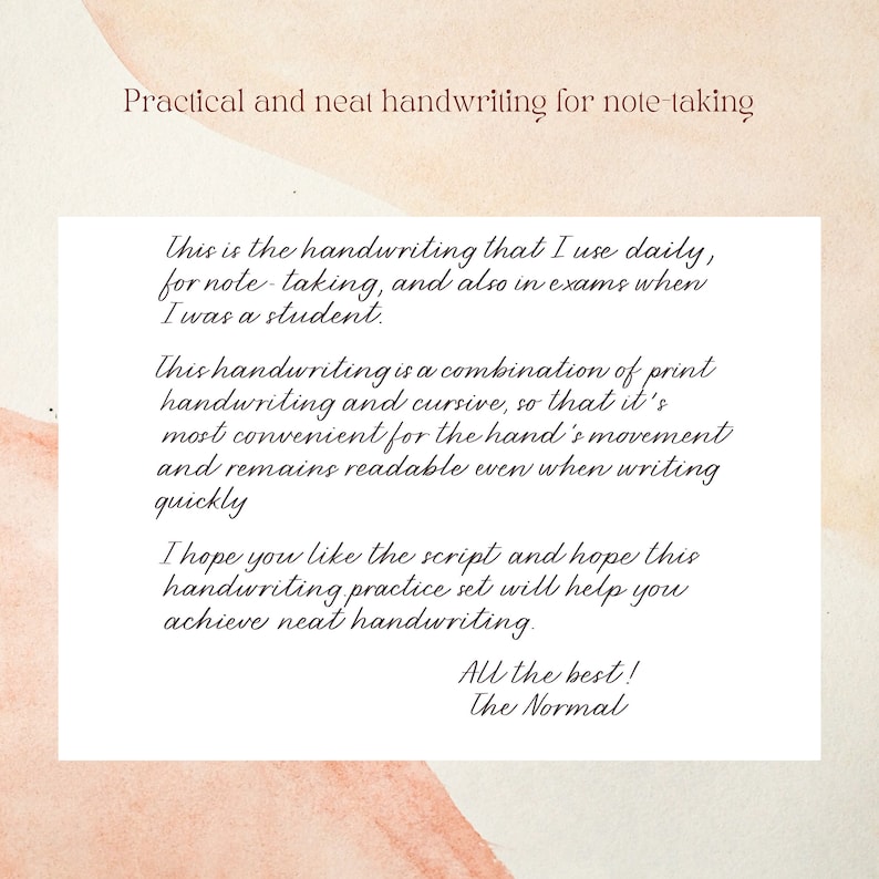 Printable Neat Handwriting Practice: Alphabet, Words, Sentences (PDF) image 2